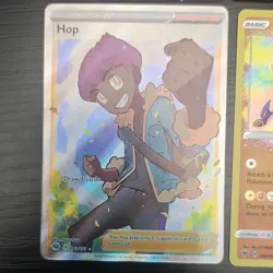Pokemon TCG Hop and Dogs 4 Card Lot: Hop FA, Zacian V, Zamazenta V, Zamazenta AR - Image 5