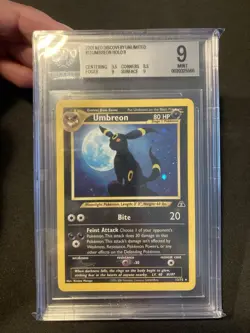 2001 Pokemon Umbreon Neo Discovery Holo 13/75 BGS 9 Mint - Image 1