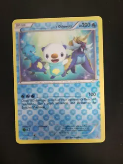 2011 Pokemon OSHAWOTT Black Star Promo JUMBO Oversized B&W Card LP - Image 1