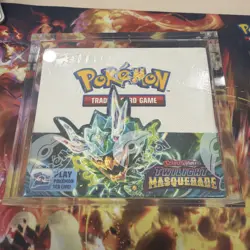 Pokemon TCG Twilight Masquerade Booster Box Factory Sealed With Acrylic Case - Image 1