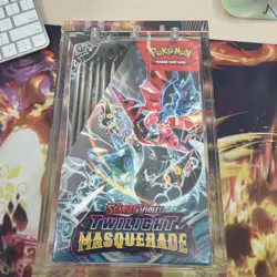 Pokemon TCG Twilight Masquerade Booster Box Factory Sealed With Acrylic Case - Image 2
