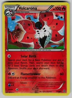 Volcarona 17/98 Holo Rare Ancient Origins Pokemon Reverse Holo Moderately Played - Image 1