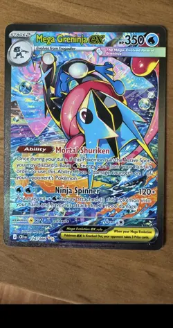 Mega Greninja ex SIR 116/086 Chaos Rising Special Illustration Rare Pokemon TCG - Image 1