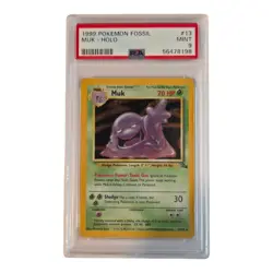 1999 Pokemon Fossil Muk Holo #13/62 PSA 9 - Image 1