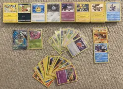 500+ Bulk Pokemon Card Lot Random Sets All Rarities + Holos Yellow Borders NM/M - Image 1