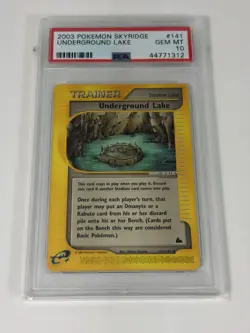Pokemon Underground Lake Skyridge #141 PSA 10 Gem Mint E-card Low Pop - Image 1