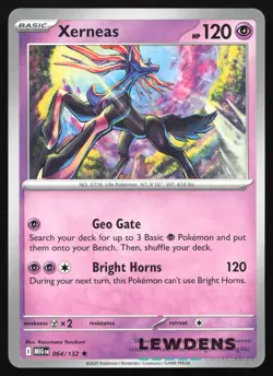 Xerneas - 064/132 - Non-Holo Build & Battle Promo - Mega Evolution Pokemon Card - Image 1