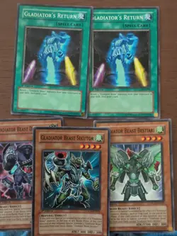 GLAS-EN024 Gladiator Beast Secutor Yu-Gi-Oh Card 1st Edition And Others Lot - Image 1