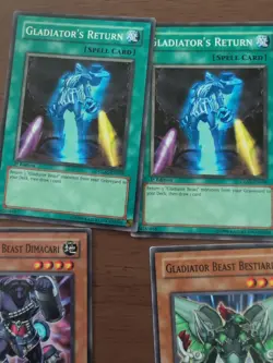 GLAS-EN024 Gladiator Beast Secutor Yu-Gi-Oh Card 1st Edition And Others Lot - Image 5