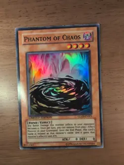 Phantom Of Chaos GLAS-ENSE1 Super Rare Limited Edition YuGiOh Card LP - Image 1