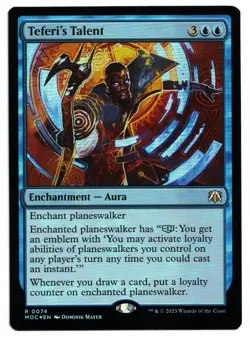 Magic the Gathering MTG Card: Teferi's Talent FOIL #0074 MOC Rare! NM - Image 1