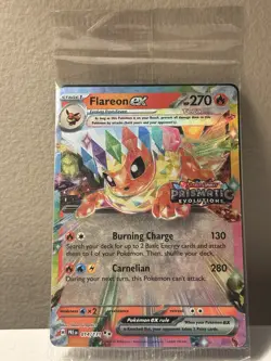 New Flareon EX 014/131 Prismatic Evolutions SEALED & STAMPED Promo Pokemon TCG - Image 1