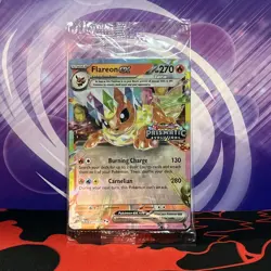 Pokemon Prismatic Evolutions - Flareon EX 014/131 - SEALED Stamp Promo TCG - Image 1