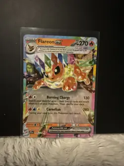 Flareon Ex 014/131 Prismatic Evolutions Double Rare Pokemon TCG NM - Image 1