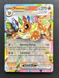 Pokemon TCG - Flareon EX 014/131 - Prismatic Evolutions - NM - Image 1