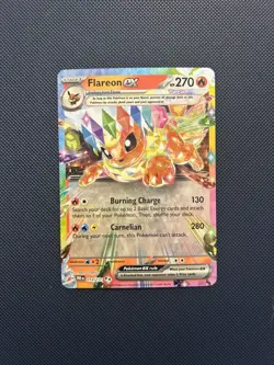 Flareon ex Prismatic Evolutions 014/131 Holo NM Pokemon TCG - Image 1