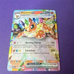Pokemon TCG Flareon ex 014/131 Prismatic Evolutions Double Rare Full Art Holo - Image 1