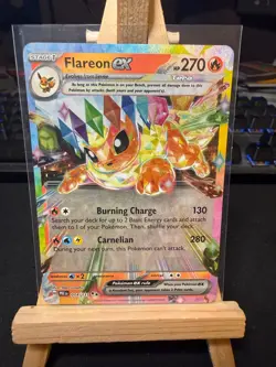 Pokemon TCG Flareon ex 014/131 – Prismatic Evolutions – Double Rare – NM - Image 1
