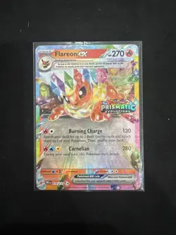 Flareon ex (014/131) (SV: Prismatic Evolutions) Stamped Promo Pokemon TCG NM - Image 1