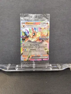 Pokemon TCG Flareon EX Prismatic Evolutions Card 014/131 Stamped Sealed - Image 1