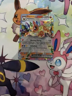 Pokemon TCG Flareon EX Prismatic Evolutions Card 014/131 Mint - Image 1