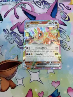 Pokemon TCG Flareon EX Prismatic Evolutions Card 014/131 NM - Image 1