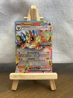 *Flareon ex 014/131 Stamped - Pokemon TCG Prismatic Evolutions PRE* - Image 1