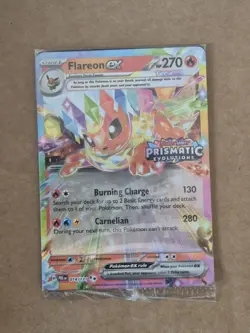 Pokemon TCG Flareon EX Prismatic Evolutions Card 014/131 Stamped Sealed #2 - Image 1