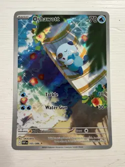 Oshawott Illustration Rare SV White Flare #105/086 Pokemon TCG - Image 1