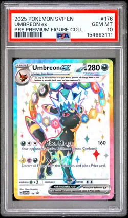 Umbreon EX 176/131 Prismatic Evolutions Premium Figure Collection | PSA 10 - Image 1