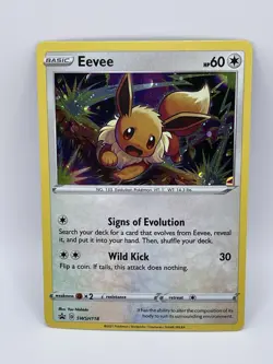 The Pokemon Company Eevee SWSH118 SWSH Promo Holo Pokemon TCG 60HP Eng 2021 - Image 1