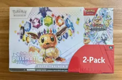 Pokemon Prismatic Evolutions COSTCO 2-pack ETB Elite Trainer Box Booster Bundle - Image 1