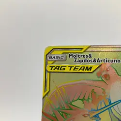 Moltres & Zapdos & Articuno GX (Secret) 69/68 Hidden Fates Holo Pokemon LP #2 - Image 2
