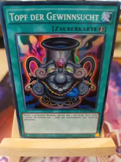 Topf Der Gewinnsucht INOV-DE065 Super Rare Deutsch NM YUGIOH - Image 1