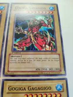 4x Gogiga Gagagigo AST-001/5DS2-EN001 1st Ed/Unlimited LP/MP - Image 4