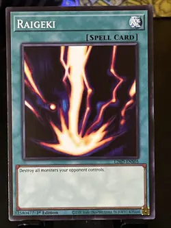 3x Yu-Gi-Oh! TCG Raigeki L26D-ENS05 Common - Image 1