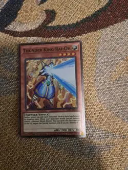YuGiOh thunder king rai-oh alternate art up01-en016 super rare nm in hand - Image 1