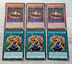 PUMPKING THE KING OF GRAVE GHOSTS / ECTOPLASTIC FORTIFICATION SET BUNDLE YUGIOH - Image 1