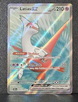 Latias ex 220/191 Full Art Ultra Rare Surging Sparks Pokemon TCG - Image 1