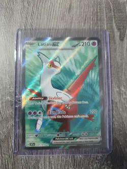 POKEMON TCG Latias EX 220/191 Surging Sparks Full Art Ultra Rare Holo NM Mint - Image 1