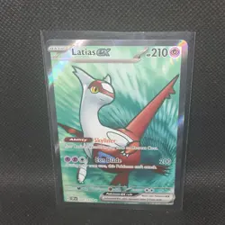 Pokemon TCG Latias ex 220/191 Sv08 Surging Sparks Ultra Rare Full Art Holo - Image 2