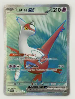Pokemon Latias EX TCG Full Art Rare Card Surging Sparks 220/191 NM - Image 1
