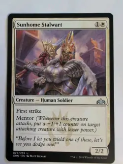 Sungome Stalwart 026/259 Guilds Of Ravnica Uncommon MTG NM - Image 1