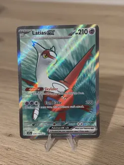 Pokemon TCG Surging Sparks Latias EX Full Art Rare Card 220/191 - Image 1