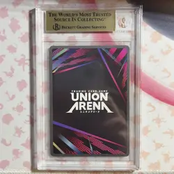 BGS PRISTINE 10 Union Arena Solo Leveling Sung Jinwoo (SR**) 021 Signature - Image 2