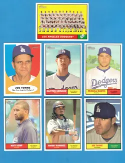 2010 Topps Heritage Los Angeles Dodgers 1-500 Team Set! SPs Too! - Image 1