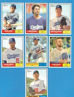 2010 Topps Heritage Los Angeles Dodgers 1-500 Team Set! SPs Too! - Image 3