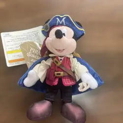 Tokyo Disney Resort Mickey Mouse Pirates Summer 2020 Plush Badge: Good Condition - Image 1
