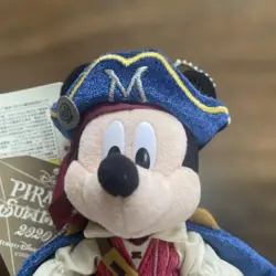Tokyo Disney Resort Mickey Mouse Pirates Summer 2020 Plush Badge: Good Condition - Image 2
