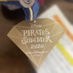 Tokyo Disney Resort Mickey Mouse Pirates Summer 2020 Plush Badge: Good Condition - Image 4